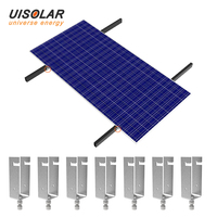 UISOLAR Fixation de panneaux solaires sur toit ou au sol – Serre-câble en U en acier pour panneaux photovoltaïques – Supports à boulons en U