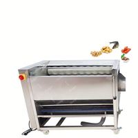 Heetverkopende palmvruchten borstel reinigingsmachine wortelrollerborstel gember kurkuma wasmachine automatische fruitwasmachine
