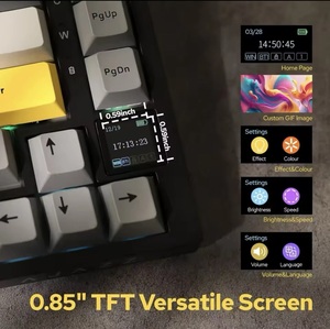 Ajazz ak820 Tri chế độ cơ khí bàn phím 75% nhỏ gọn RGB Backlit 100% chống bóng mờ chơi game bàn phím tất cả các thông số kỹ thuật - Product Image 3