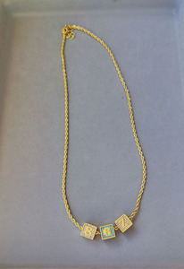 Zircon ทองเหลืองสำหรับเด็กหนึ่งสองสามสี่ห้าหกแปดเก้าศูนย์จำนวนลูกบาศก์บล็อกเครื่องประดับแฟชั่นจี้เสน่ห์ - Product Image 5