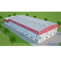 Hangar Prefabricado de Estructura de Acero, Hangar de Gran Envergadura para Aviones, Construcción de Hangar Metálico Prefabricado