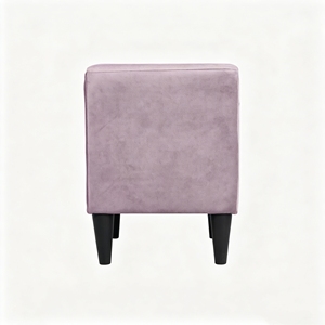 Modern Light Pink Velvet Nightstand 2 <b>Drawers</b> Upholstered Bedside Table 20 Wide Bedroom <b>Storage</b> <b>Drawer</b> - Product Image 3