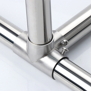 ข้อต่อท่อสแตนเลสไฮดิบอสสำหรับชั้นวางเสื้อผ้า ติดตั้งง่าย - Product Image 3