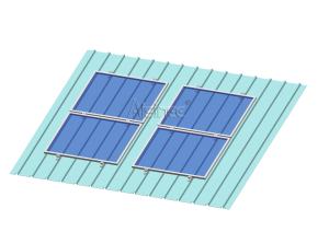 Supports de montage sur rail <span class=keywords><strong>solaire</strong></span> pour panneaux photovoltaïques, rail mini personnalisé pour toits métalliques, installation facile. |   AISINEE - Product Image 2