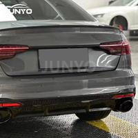 Junyo – Kit de carrosserie RS4 pour Audi A4 2020-2025 : Pare-chocs arrière, lames arrière et diffuseur avec tuyau d'échappement de haute qualité