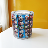 Lot de 5 œufs au chocolat multicolores pour le visage, avec crème chocolatée et morceaux de biscuits, bonbons pour enfants, vente en gros