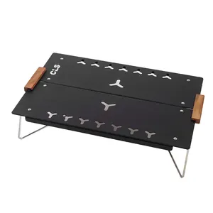 Outdoor Enkele Klaptafel Berg Wandelen Camping Draagbare Tafel Aluminium Opvouwbare Bergpicknicktafel