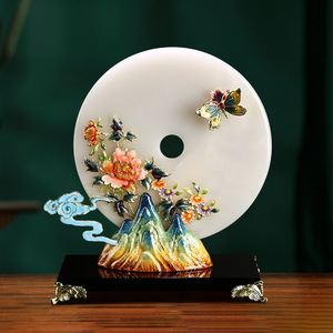 1 จัดส่งจีนลมเคลือบสี high-end ห้องนั่งเล่นระเบียงสํานักงานหรูหราปลอดภัยหัวเข็มขัดหยกเครื่องประดับ - Product Image 4