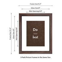 Cadre photo mural ou de table personnalisé 8x10 5x7 avec verre véritable et passe-partout ou 8x10 sans passe-partout
