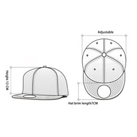 Gorra de Malla de Algodón Estilo Camionero con Corona Alta al Por Mayor, Lisa y Personalizada de 6 Paneles para Adulto con Visera Plana, Estilo Hip Hop y Cierre a Presión