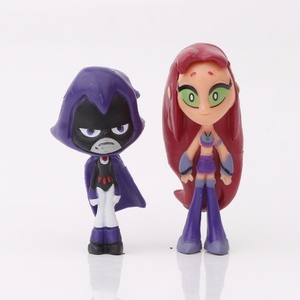 Lot de 6 figurines décoratives de dessins animés, modèles de jouets en vinyle, Titans Land, pour décoration de gâteaux - Product Image 5