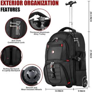 New Custom Stylish Outdoor Roll Top Laptop Backpack Waterproof Expandable Travel Backpack for Camping Hiking - Product Image 5