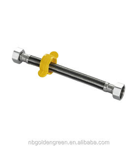 Tuyau de <span class=keywords><strong>plomberie</strong></span> flexible en acier inoxydable tressé, approvisionnement direct, sur mesure pour cuisine, salle de bain, appartement - Product Image 1