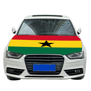 Funda para Capó de Coche con Bandera Nacional de Ghana, Funda para Motor de Coche con Bandera, Venta Directa de Fábrica, Tela de Poliéster - Product Image 6