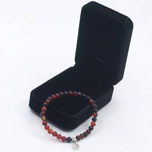Suministro al por mayor de fábrica de cuentas de ágata étnicas de 8 mm con degradado, 99 piezas, colgante islámico de luna y estrella para todas las estaciones, Eid Mubarak - Product Image 1