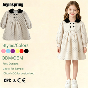 <span class=keywords><strong>Vestito</strong></span> in Velluto a Coste a Pois per Bambine, <span class=keywords><strong>Vestito</strong></span> Invernale <span class=keywords><strong>Nero</strong></span> con Colletto e Maniche a Sbuffo per Ogni Giorno e Occasioni Casual - Product Image 1