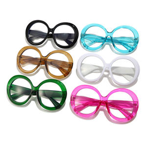 Nouvelles <span class=keywords><strong>lunettes</strong></span> de protection anti-lumière bleue à monture ronde en forme de <span class=keywords><strong>papillon</strong></span>, style européen et américain, grande monture - Product Image 1