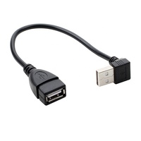 Câble de charge et de données USB mâle vers femelle coudé à 90 degrés