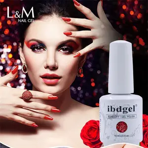 OEM polonês gel produtos de beleza para unhas fornece conjunto de unhas em gel série vermelho demoníaco 18 cores