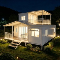 Maison préfabriquée modulaire en acier portable, design moderne, assemblage rapide, maison isolée pour la vie hors réseau et l'utilisation hôtelière