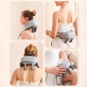 Electric Neck Shoulder <b>Massager</b> Wireless 5D Kneading Massage Back Muscle Relax - Product Image 2