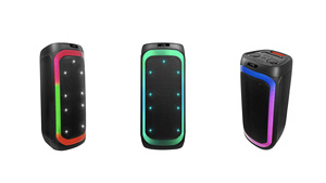 Altavoz inalámbrico Bluetooth para exteriores Doble 8 pulgadas 80W DJ altavoz OEM ruidoso con entrada de guitarra - Product Image 3