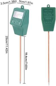 Medidor de Humedad, pH y Luz del Suelo para Plantas, Material ABS, Sin Necesidad de Batería, Colorido, Mediano - Product Image 5
