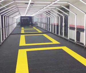 PVC Interlocking Floor Tiles Soft Non-slip Garage PVC Flooring Waterproof High Strength Safety <b>Workshop</b> PVC Floor - Product Image 6