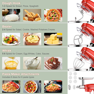 Nhà bếp Robot đa chức năng 5.5L 6.2L điện nhào Máy xay thịt đứng máy thực phẩm trộn - Product Image 3