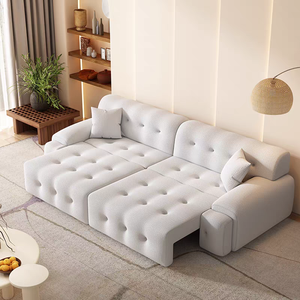 Sofá Cama Eléctrico, Puede Acostarse y Dormir en la Sala de Estar, Tela Inteligente, Sofá Cama Telescópico Totalmente Automático - Product Image 3