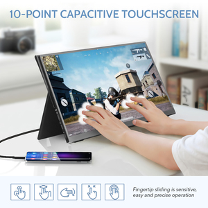 Arzopa ขายร้อนแบบ Dual 1080P IPS แผงโทรศัพท์มือถือ15.6นิ้วทัชสกรีนแบบพกพาแล็ปท็อปที่มีพอร์ต <span class=keywords><strong>USB</strong></span> Type <span class=keywords><strong>C</strong></span> - Product Image 3
