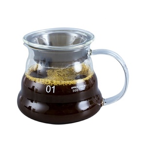 400 ml/600 ml เครื่องชงชากาต้มน้ําเบียร์กาแฟเซิร์ฟเวอร์หม้อกาแฟแก้วพร้อมที่จับไม้ - Product Image 4