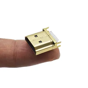 dual micro connector Suppliers-สารหน่วงไฟไมโครชุบทองชายเสียบชาร์จพอร์ตเสียบซ็อกเก็ตทนไฟ19pin เชื่อมต่อชาย