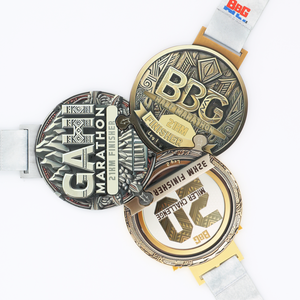 Vente en gros chaude conception gratuite logo personnalisé Marathon Philippines piste de course métal artisanat médailles 3D - Product Image 4