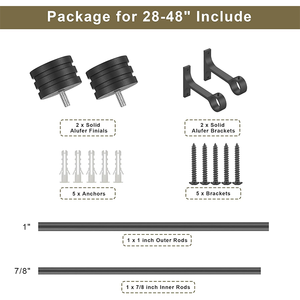 Barra de cortina de ventana única resistente negra superventas diseño moderno con mancuernas decorado las ventanas de la sala de estar - Product Image 6