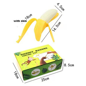 Jouet anti-stress créatif en forme de banane pelée, en plastique écologique souple, Flybear, pour les enfants de 14 ans et plus, vente en gros, certifié EN71 - Product Image 4