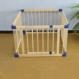 Parque de juegos plegable moderno de madera maciza para bebés, valla de seguridad para dormitorio, hospital, parque, escuela, uso exterior, ecológico, de plástico, para sala de estar - Product Image 3