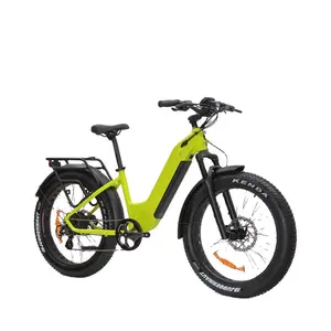 Kaiyi pneu gordo 26*4.0, bicicleta elétrica para motocicleta de carga com 2 rodas, 1000w de largura, bicicleta elétrica