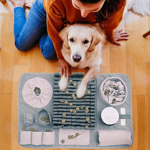Tapis de reniflement interactif pour chiens, tapis d'alimentation pour chiots, tapis de distribution lente de friandises pour l'entraînement et le soulagement du stress - Product Image 3