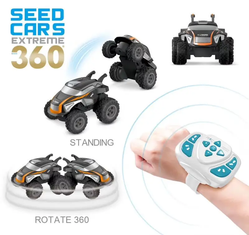 Yeni 2.4G radyo kontrol DAMPERLİ KAMYON küçük araba özelleştirme uzaktan kumanda 360 döndür oyuncak araba çocuklar için Boy