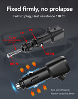 Voltmètre 12V, kit de charge rapide USB 2 ports, PD 18W Type C et 15W QC3.0 pour prise allume-cigare de voiture, plage de tension 12-24V