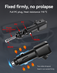ชุดอุปกรณ์ชาร์จเร็ว 12V โวลต์มิเตอร์ 2 พอร์ต USB รองรับ PD 18W Type C และ 15W QC3.0 สำหรับช่องจุดบุหรี่ในรถยนต์ ช่วงแรงดันไฟฟ้า 12-24V - Product Image 5