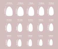 Ongles artificiels en gel souple, 30 pièces, design dégradé haut de gamme, forme amande, à presser, personnalisables 3495
