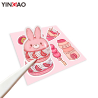 Pegatinas de Vinilo Personalizadas a Prueba de Agua, Lindas Pegatinas de Dibujos Animados de PVC, Pegatinas Decorativas de Anime con Logotipo Personalizado, Decoración para Diario, Pegatinas Kiss Cut