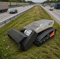 Tondeuse à gazon RC professionnelle à batterie lithium, économie d'énergie, 1500W, 6KM/H, autonomie 5-12h, télécommandée