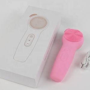 Nouveautés : Brosse nettoyante visage vibrante 3-en-1 personnalisable et portable pour usage domestique, soin de la peau, massage et nettoyage en profondeur des pores - Product Image 6