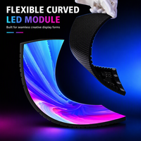 Panneau LED modulaire flexible d'extérieur P1.8 P2 P2.5 P3, grand écran LED incurvé, contrôle sans fil, centre commercial