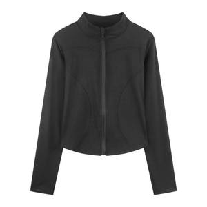 Vente en gros de manteau de gymnastique adapté à la peau veste de sport pour femmes veste de yoga coupe-vent à séchage rapide - Product Image 6