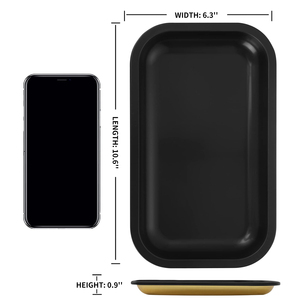 <span class=keywords><strong>Prix</strong></span> usine Logo personnalisé accessoire pour fumer plateau <span class=keywords><strong>à</strong></span> <span class=keywords><strong>rouler</strong></span> les herbes 27*16cm plateau <span class=keywords><strong>à</strong></span> <span class=keywords><strong>tabac</strong></span> en métal avec couvercle magnétique - Product Image 5