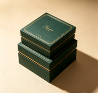 Boîte cadeau en papier recyclable de luxe personnalisée avec fermeture magnétique, estampage à chaud en or, boîte rigide en carton pour bijoux, parfum, écharpe, cadeau